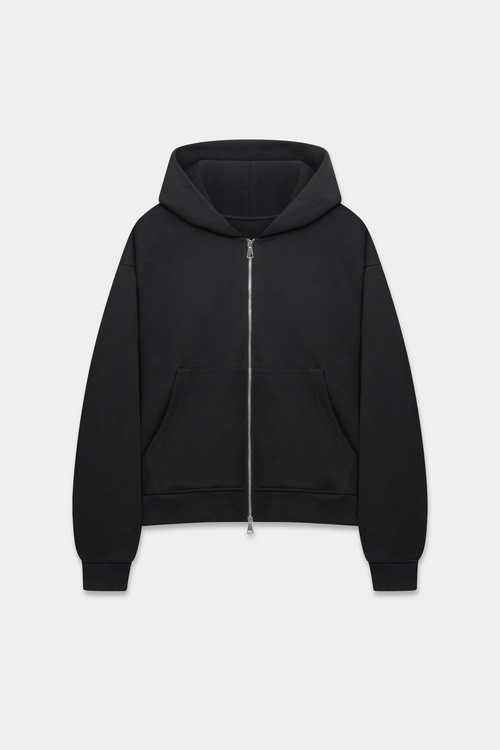 BLK ZIPPER HOODIE