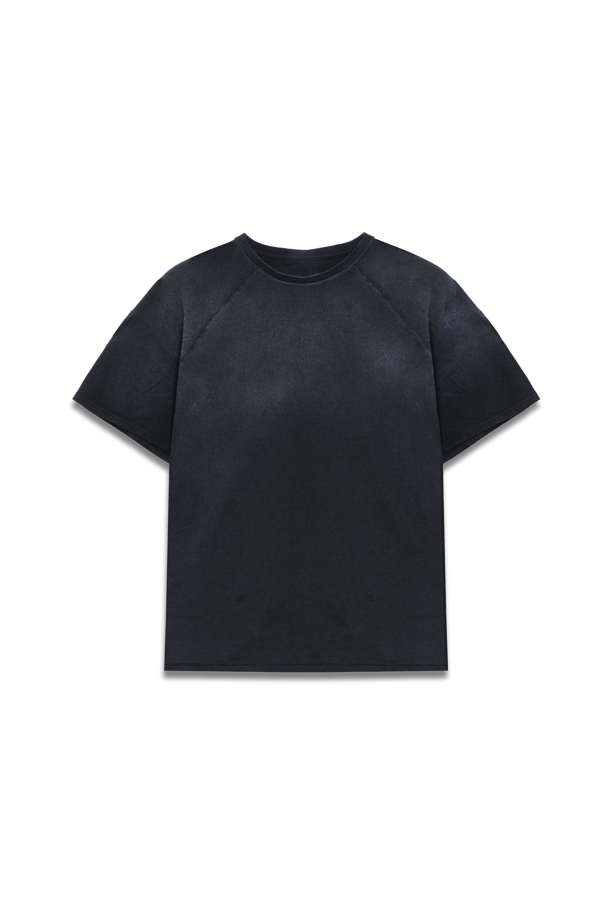 FADED RAGLAN TEE - BLK