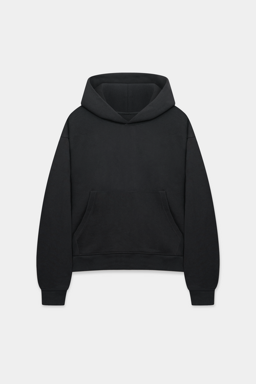 BLACK TERRY HOODIE