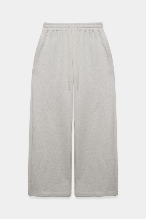 OATMEAL BAGGY TERRY SWEATPANTS