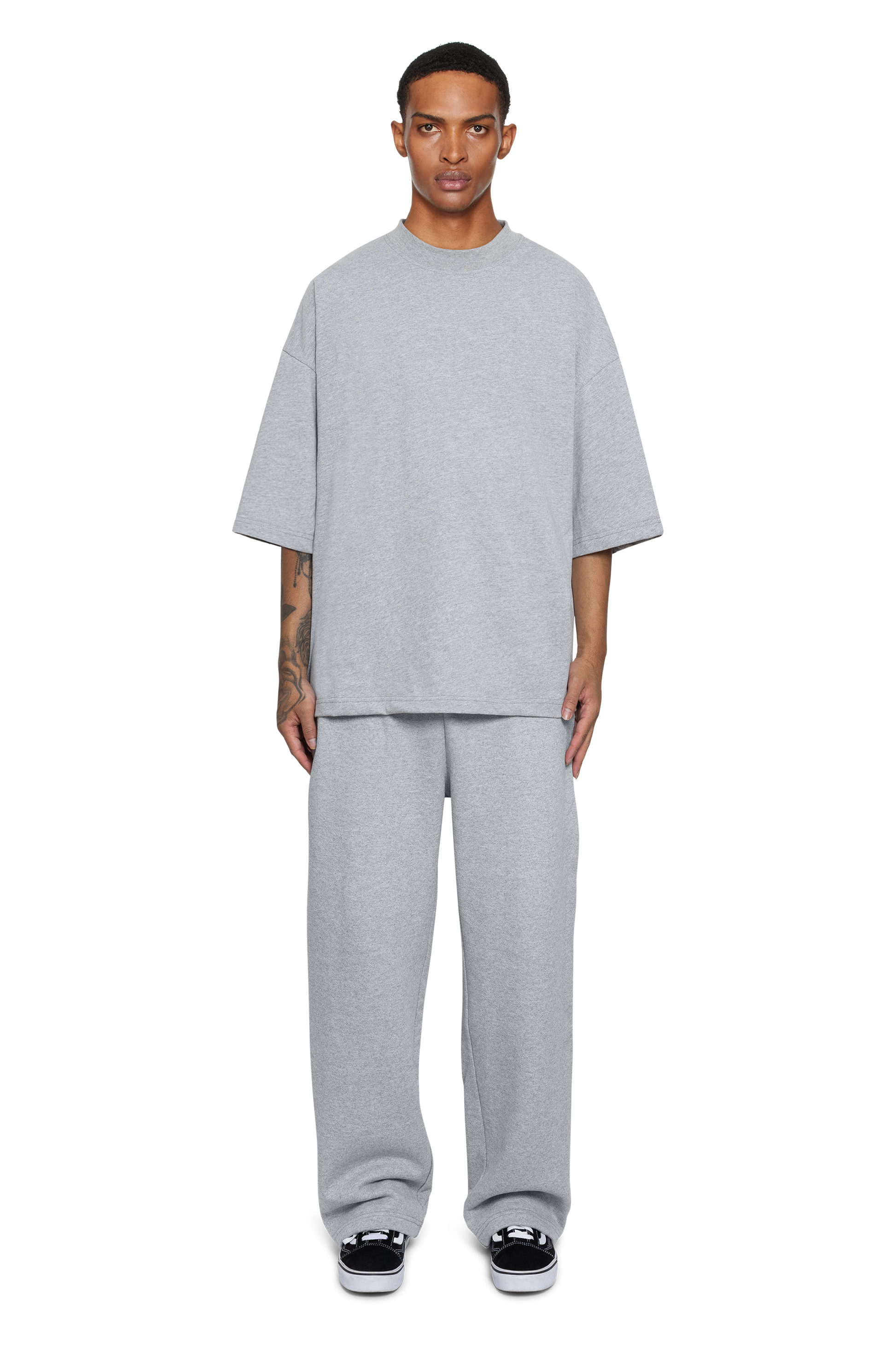 HEATHER STRAIGHT LEG SWEATPANTS