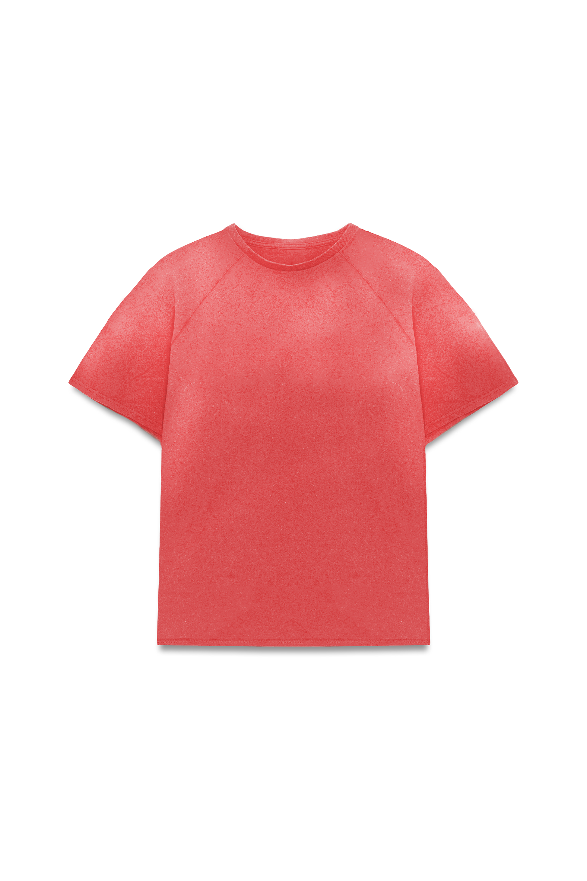 FADED RAGLAN TEE - SCARLETT